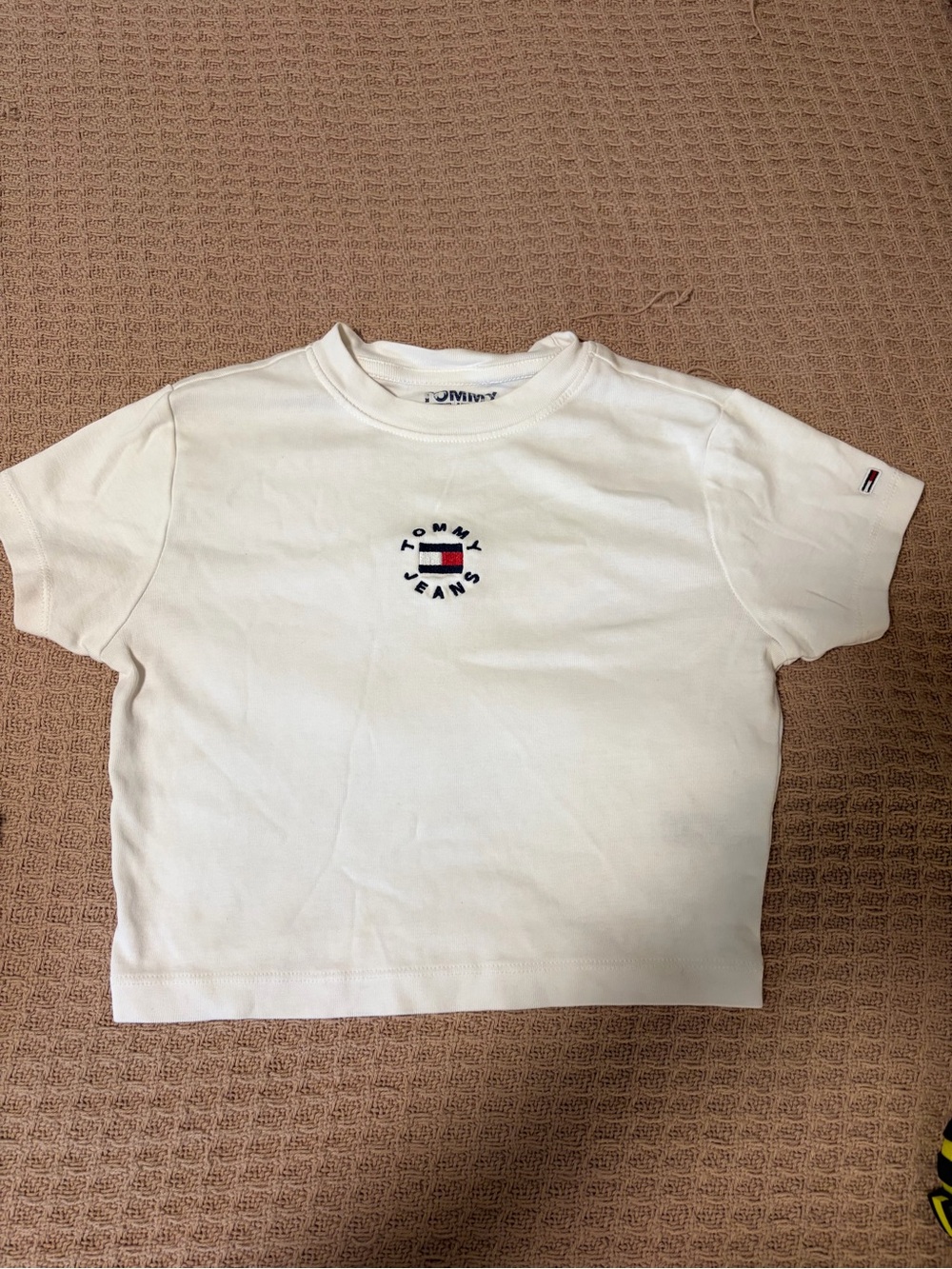 Tommy Hilfiger White Short-Sleeve Logo Tee for Kids